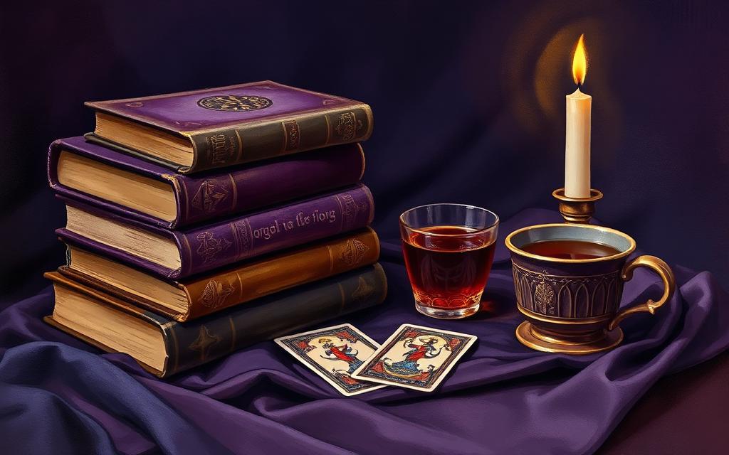 Ilustração de Guias de tarot para iniciantes