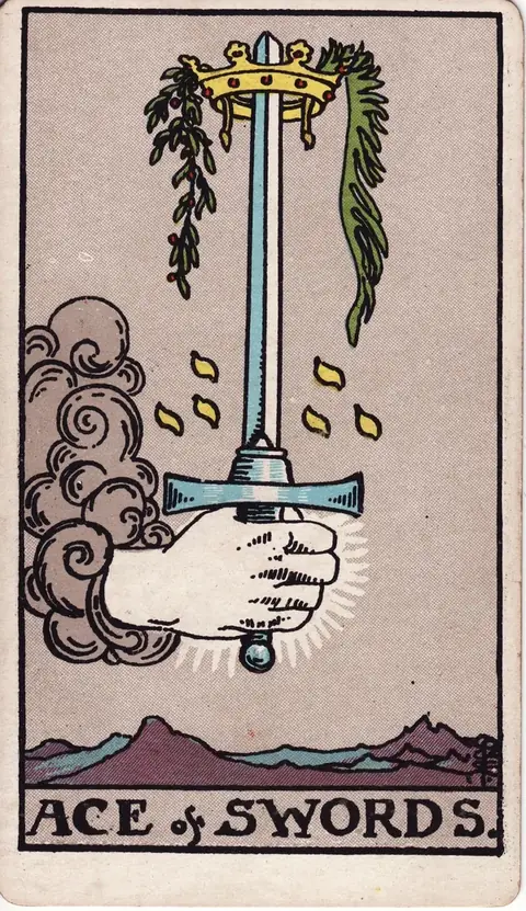 Carta de tarot Ás de Espadas