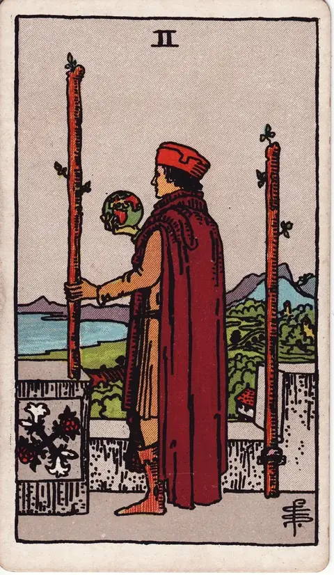 Carta de tarot Dois de Paus