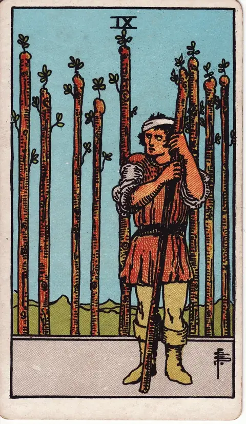 Carta de tarot Nove de Paus