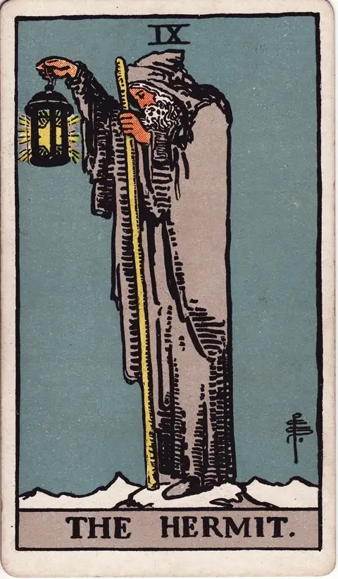 Carta de tarot O Eremita