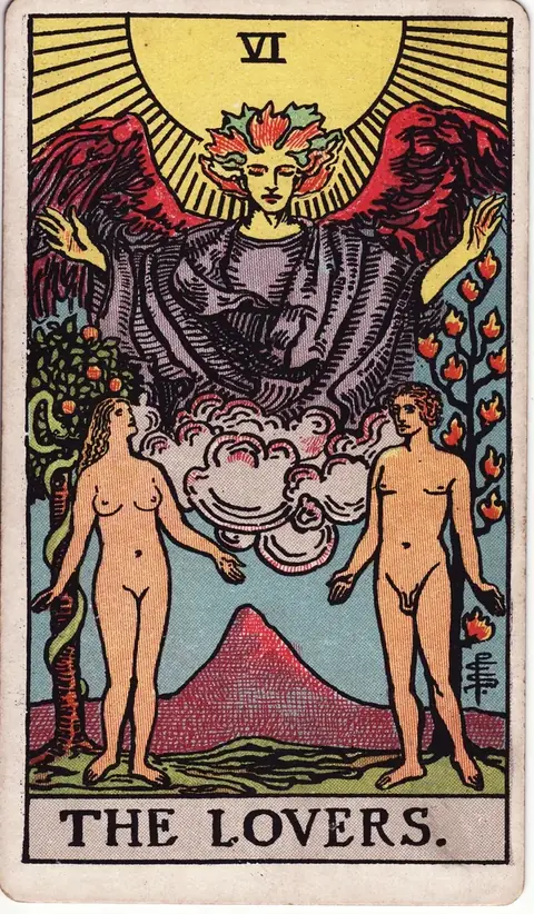 Carta de tarot Os Enamorados