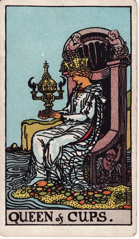 Carta de tarot Rainha de Copas