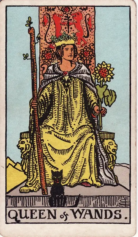 Carta de tarot Rainha de Paus