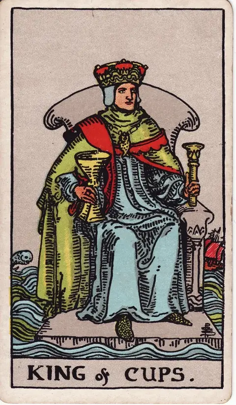 Carta de tarot Rei de Copas