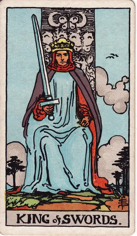 Carta de tarot Rei de Espadas