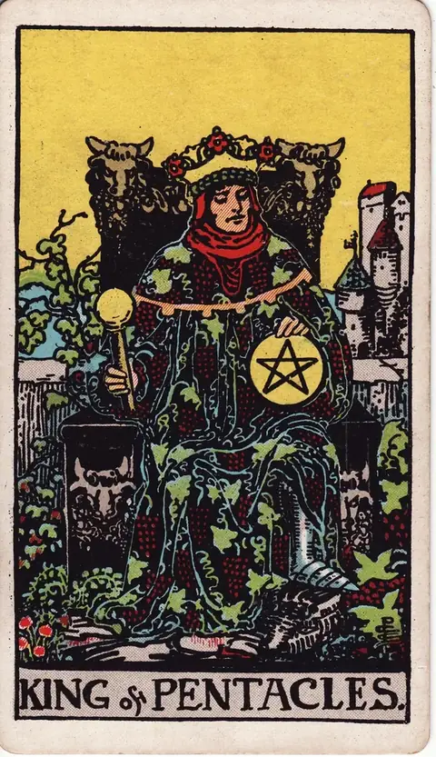 Carta de tarot Rei de Ouros