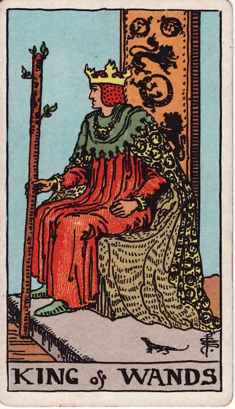 Carta de tarot Rei de Paus
